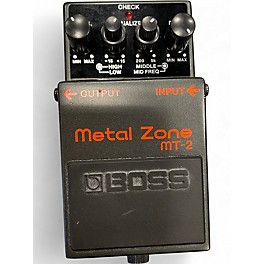 Used BOSS MT2 Metal Zone Distortion Effect Pedal
