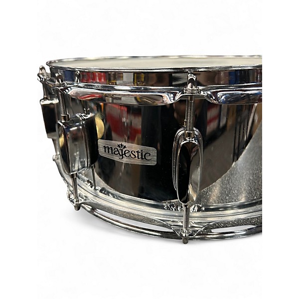 Used Majestic 14in snare Chrome Drum