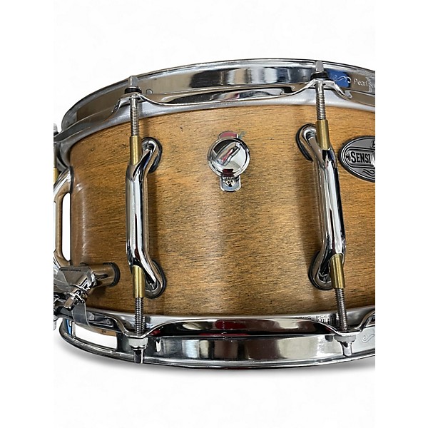 Used Pearl 6X14 Sensitone Snare Natural Drum