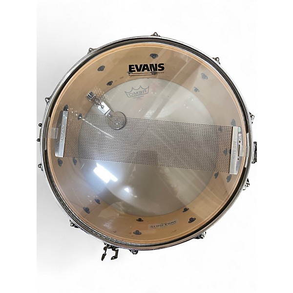 Used Pearl 6X14 Sensitone Snare Natural Drum