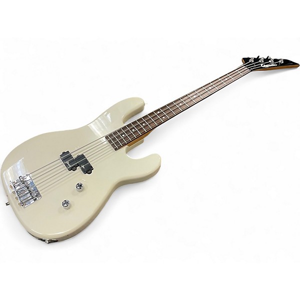 Used Charvette By Charvel 400 SERIES WHITE Electric Bass Guitar
