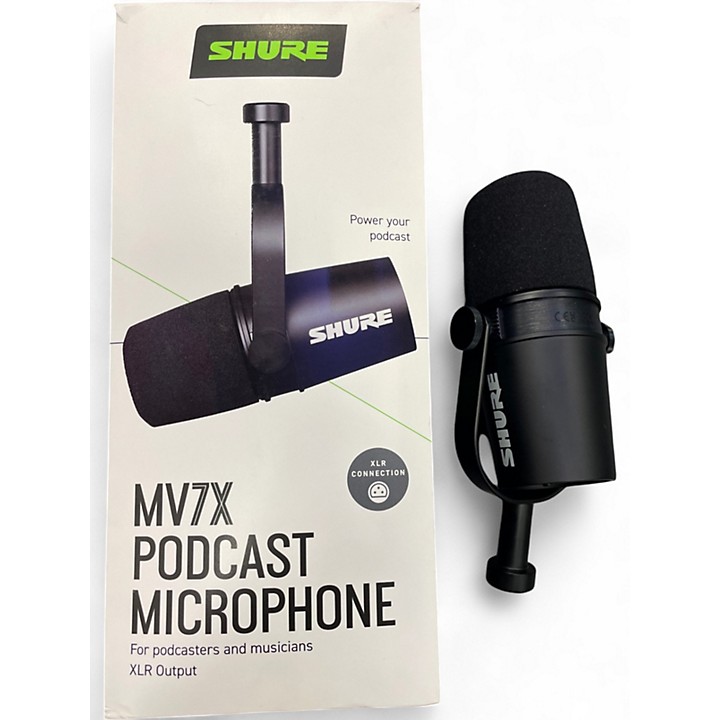 Shure MV7X + Tascam US1×2HR + XLRケーブルセット Shure MV7X Essentials Bundle MV7X Mic, XLR Cable, SRH440A