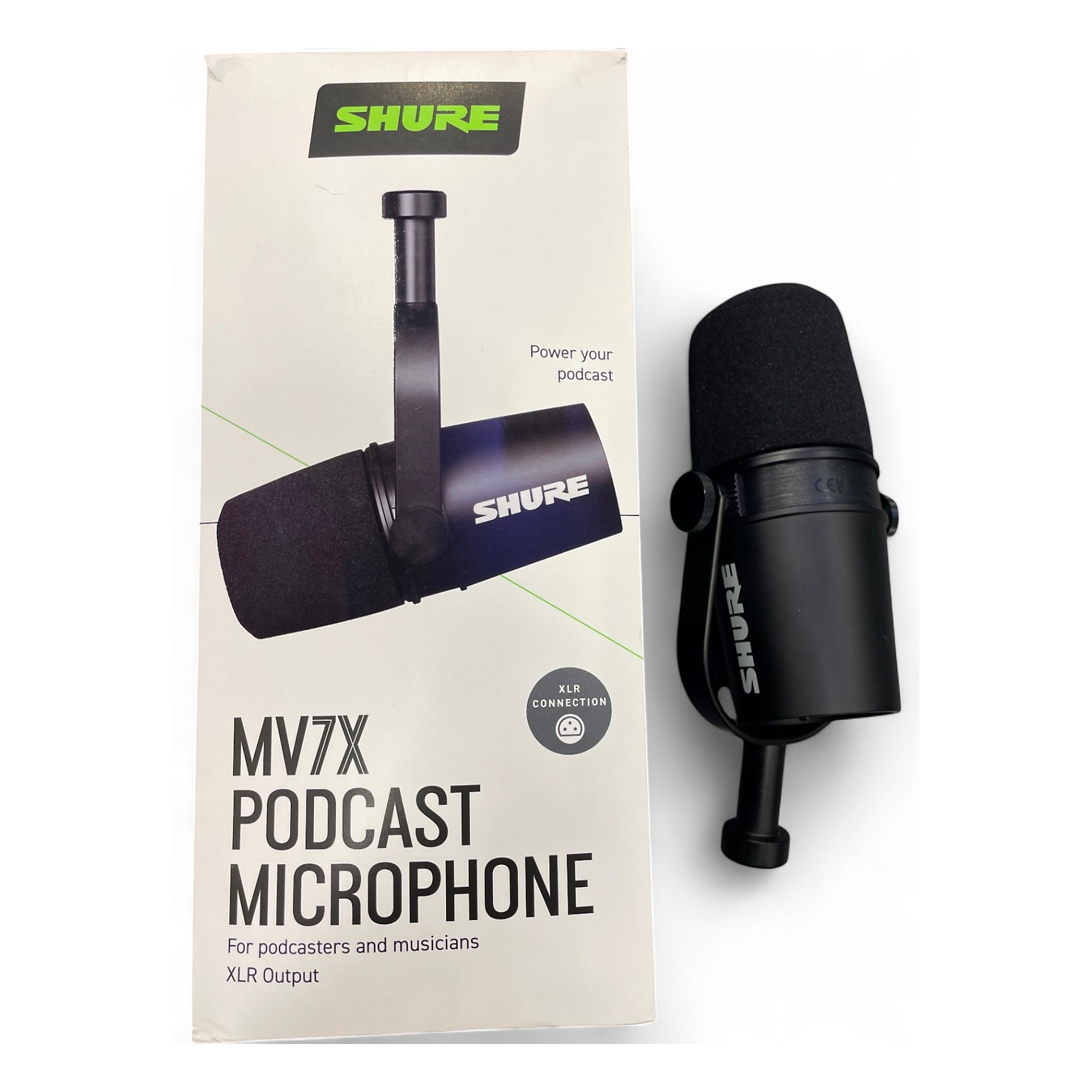 Shure MV7X + Tascam US1×2HR + XLRケーブルセット Shure MV7X Podcast XLR Microphone - GoKnight