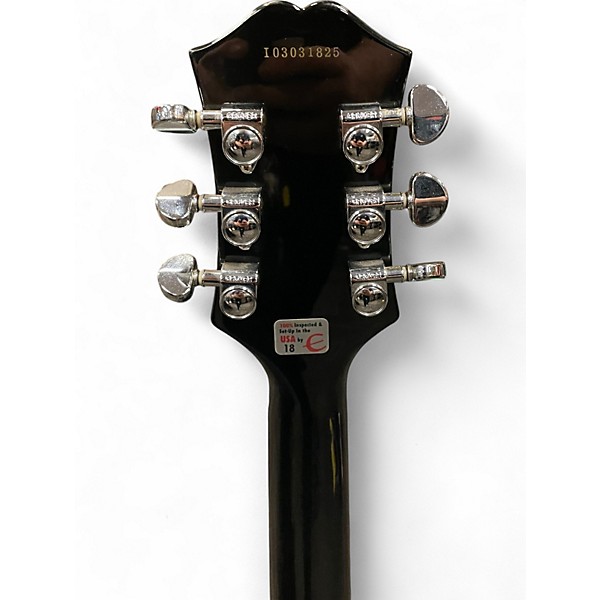 Used Epiphone flamekat Black Hollow Body Electric Guitar