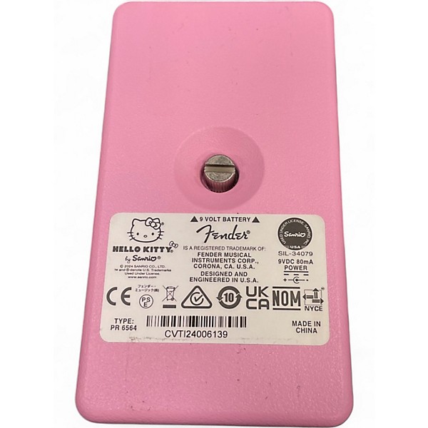 Used Fender Hello Kitty Fuzz Effect Pedal