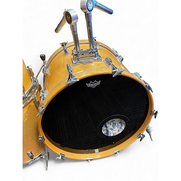 Used 1980s Pearl 7 Piece PROFESSIONAL MLX  Vintage Natural Drum Kit