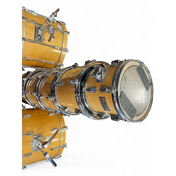 Used 1980s Pearl 7 Piece PROFESSIONAL MLX  Vintage Natural Drum Kit