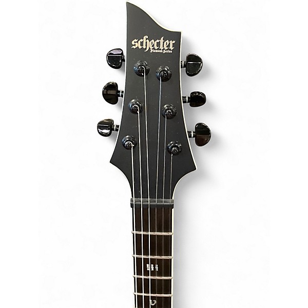 Used Schecter Guitar Research C-1 FR-S ELITE EVIL TWIN Trans Black Solid Body Electric Guitar