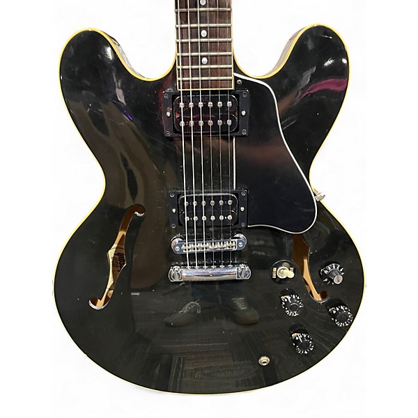Used Gibson 1985 ES-335 DOT Black Hollow Body Electric Guitar