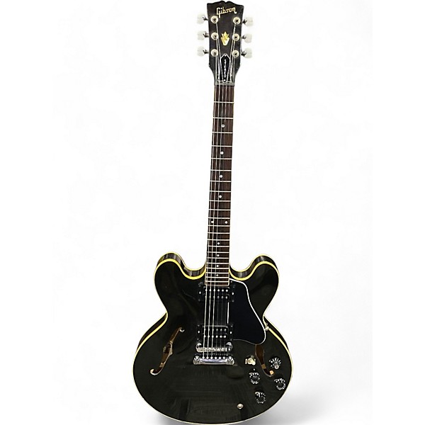 Used Gibson 1985 ES-335 DOT Black Hollow Body Electric Guitar