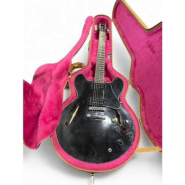 Used Gibson 1985 ES-335 DOT Black Hollow Body Electric Guitar