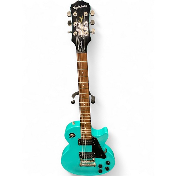 Used Epiphone Les Paul Custom TEAL Solid Body Electric Guitar