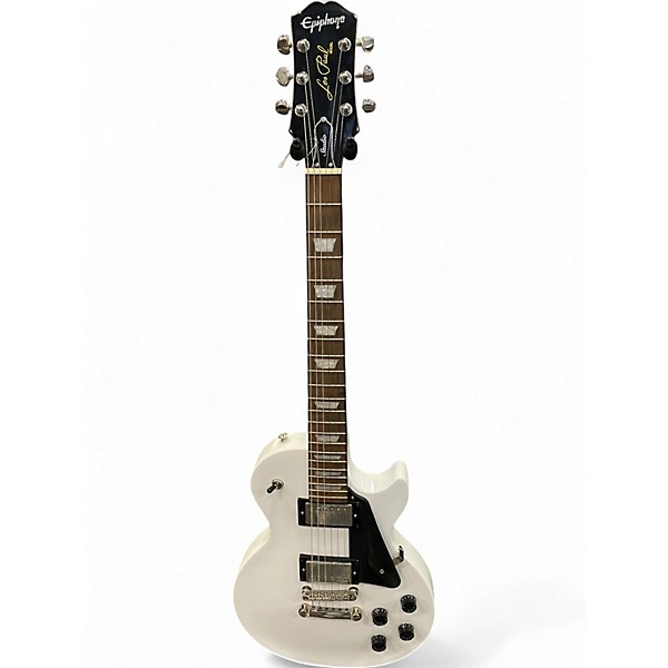 Used Epiphone Les Paul Studio Alpine White Solid Body