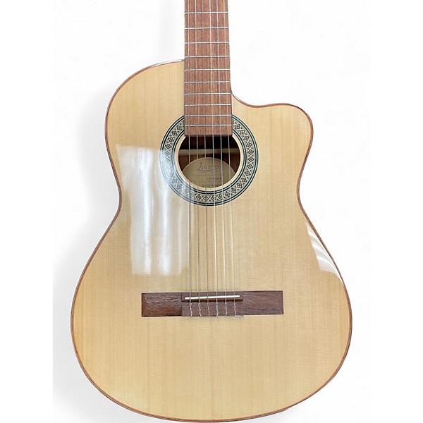 Used 2021 Lucero LC150SCE Natural Classical Acoustic Electric Guitar