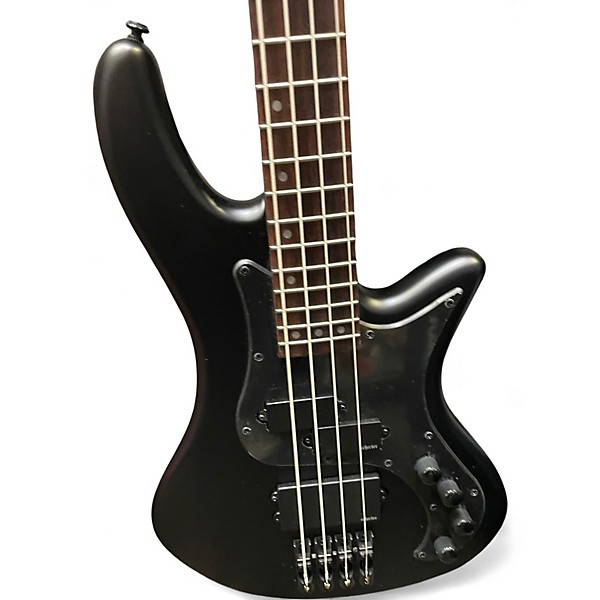 Used Schecter Guitar Research STEALTH STILLETTO BASS BLACK Electric Bass Guitar