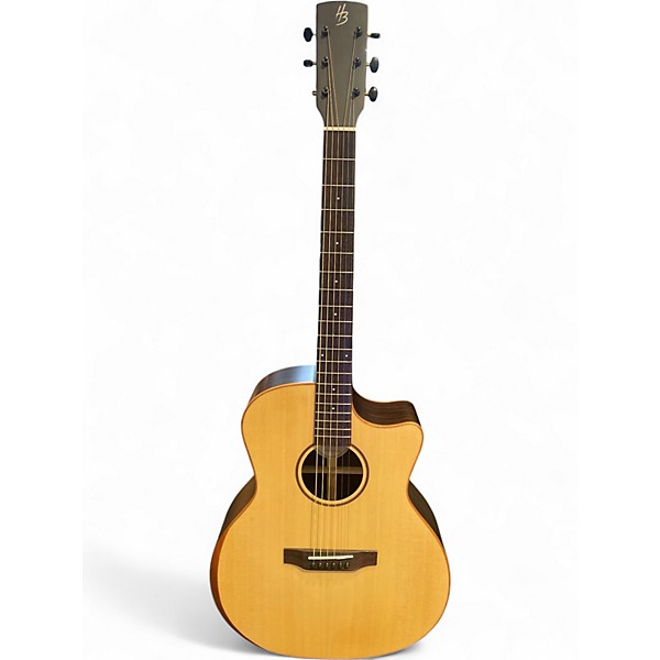 Used Harley Benton CLG70ASR Solid Wood Natural Acoustic Electric Guitar