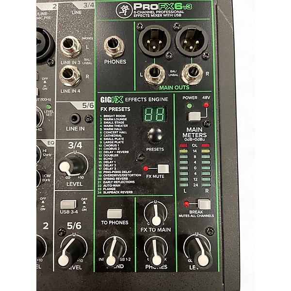 Used Mackie PROFX6 Powered Mixer