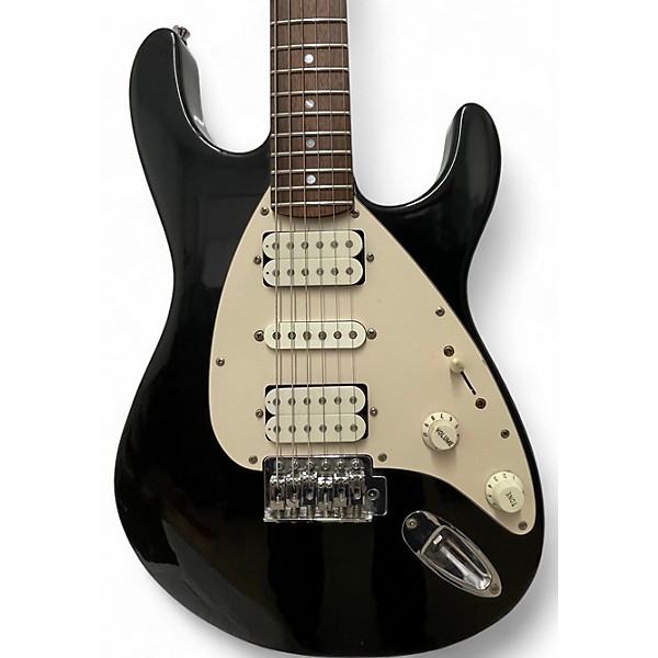 Used Brownsville STRAT STYLE  Black Solid Body Electric Guitar