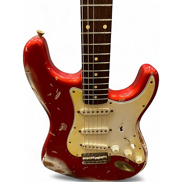 Used Nash Guitars S-63 Red Solid Body Electric Guitar Red