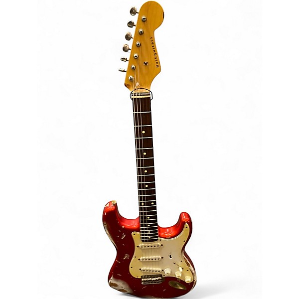 ギター Nashguitars S-63 Nash Guitars S-63 Ash Candy Apple Red Matching Headstock
