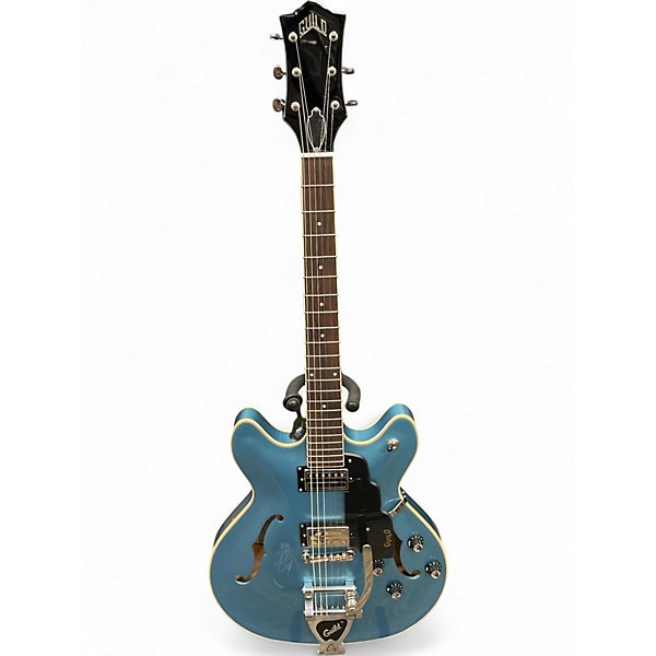 Used Guild SF-1DCGVT Pelham Blue Hollow Body Electric Guitar
