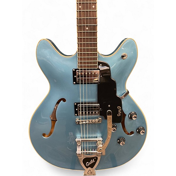 Used Guild SF-1DCGVT Pelham Blue Hollow Body Electric Guitar