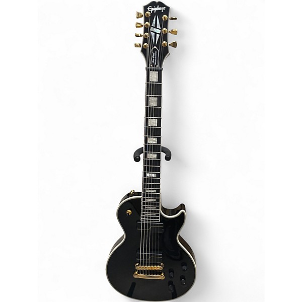 Used Epiphone Matt Heafy Les Paul Custom 7 Black Solid Body Electric Guitar