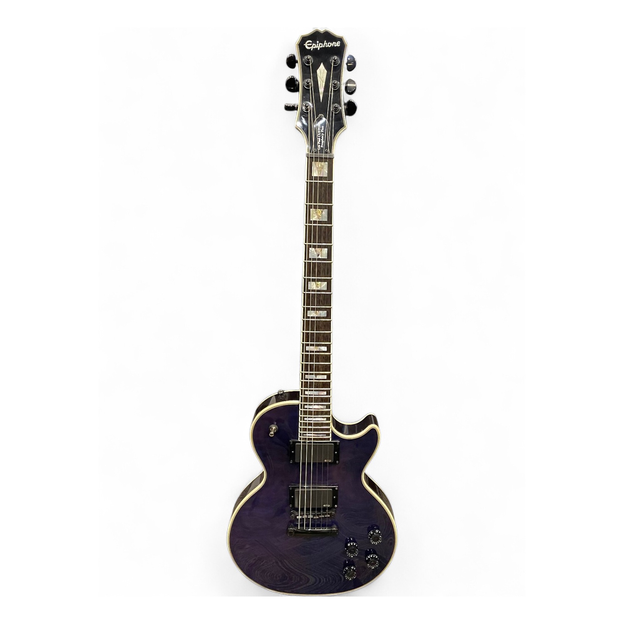 Used Epiphone Prophecy Les Paul Custom Plus Trans Purple