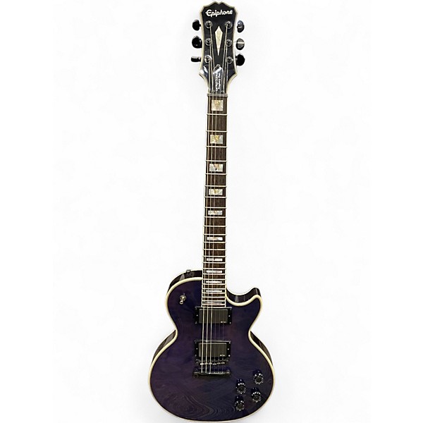 Used Epiphone Prophecy Les Paul Custom Plus Trans Purple