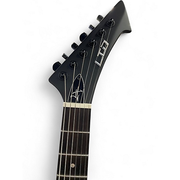 Used ESP LTD JAMES HETFIELD VULTURE Satin Black Solid Body Electric Guitar