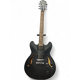 Used Ibanez AS73B Artcore Satin Black Hollow Body Electric Guitar