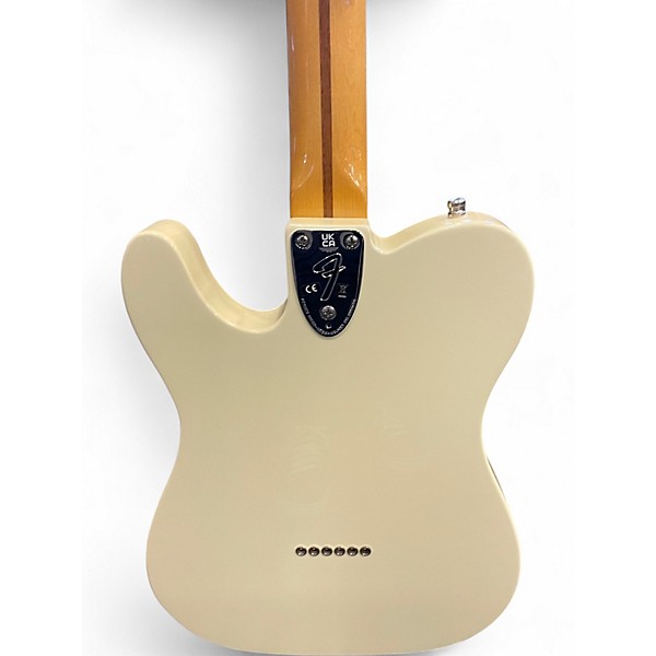 Used Fender AVII Telecaster Custom Olympic White Solid Body Electric Guitar
