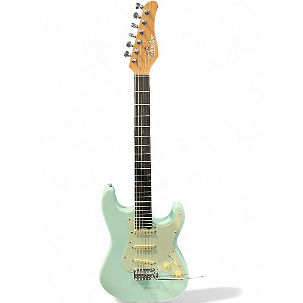 Used Schecter Guitar Research Nick Johnson Traditional  Daphne Blue Solid Body Electric Guitar