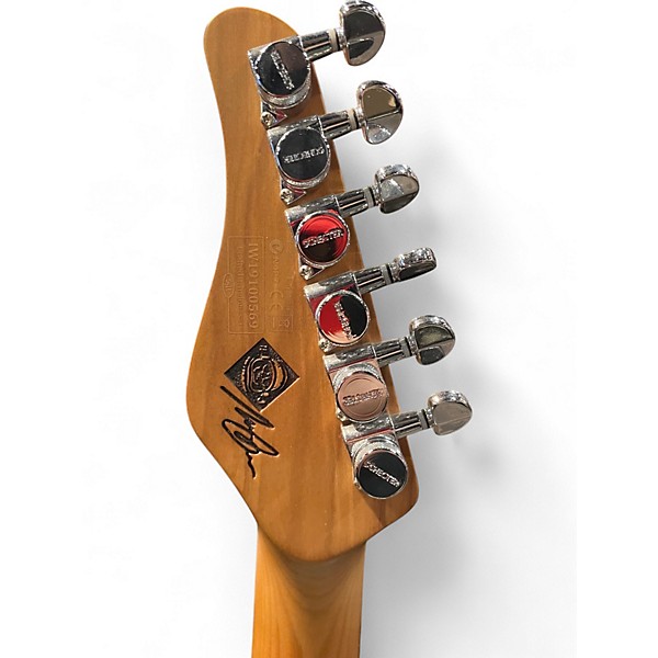 Used Schecter Guitar Research Nick Johnson Traditional  Daphne Blue Solid Body Electric Guitar