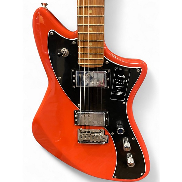 Used Fender Player Plus Meteora HH Fiesta Red Solid Body Electric Guitar