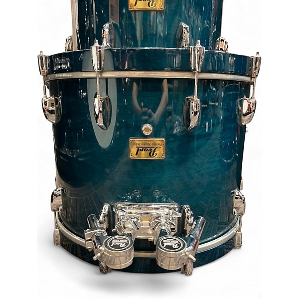 Used Pearl 6 Piece Prestige Session Select Teal Blue Drum Kit
