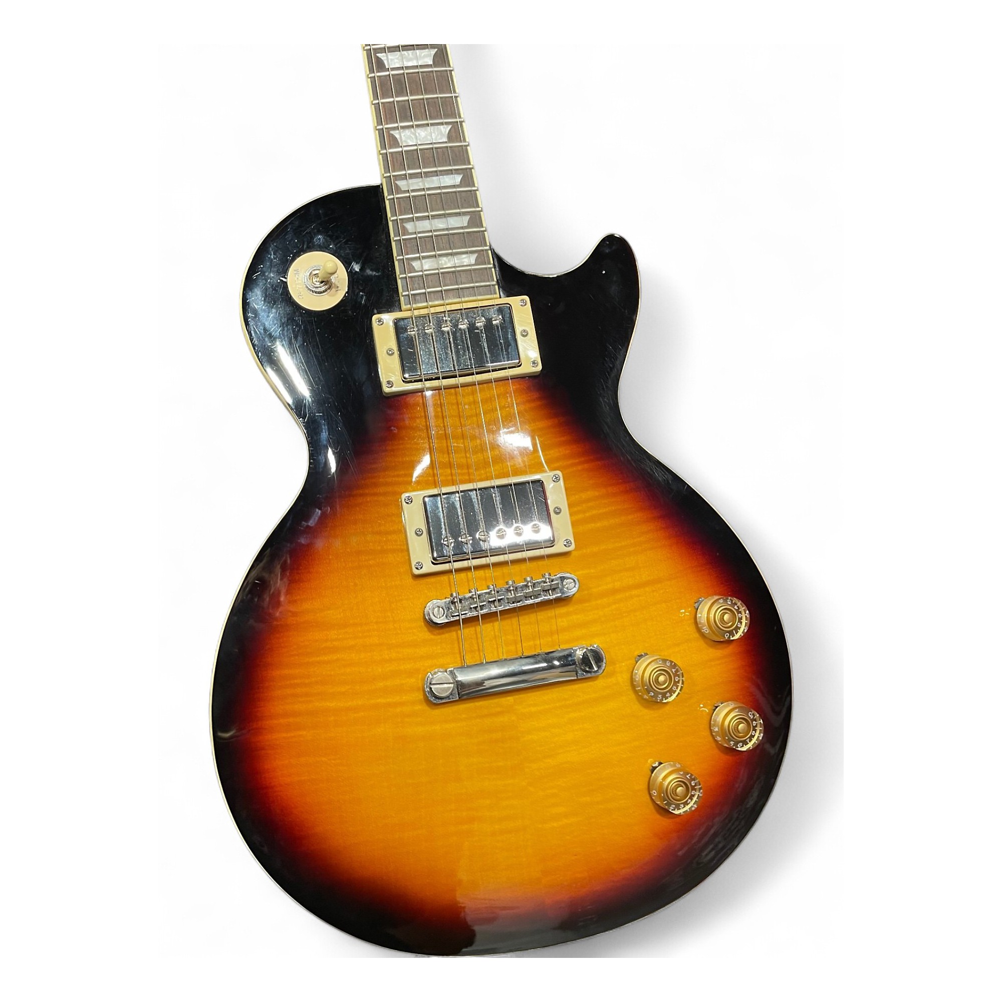 ギター Epiphone Les Paul 1960 tribute plus Used Epiphone LES PAUL 1960 TRIBUTE PLUS Tobacco Sunburst