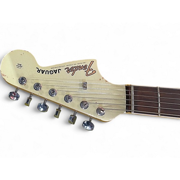 Used 2023 Fender CUSTOM SHOP '66 JAGUAR DELUXE CLOSET CLASSIC Olympic White Solid Body Electric Guitar