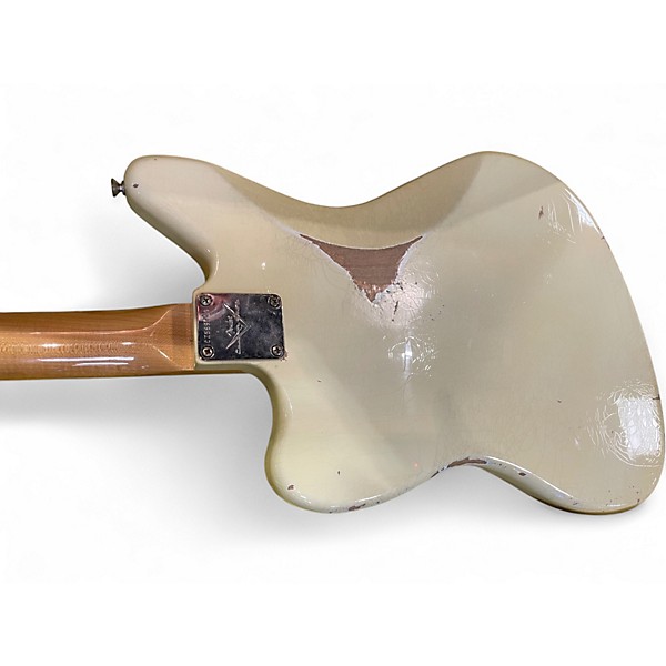 Used 2023 Fender CUSTOM SHOP '66 JAGUAR DELUXE CLOSET CLASSIC Olympic White Solid Body Electric Guitar