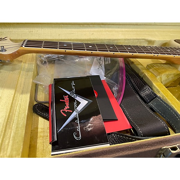 Used 2023 Fender CUSTOM SHOP '66 JAGUAR DELUXE CLOSET CLASSIC Olympic White Solid Body Electric Guitar