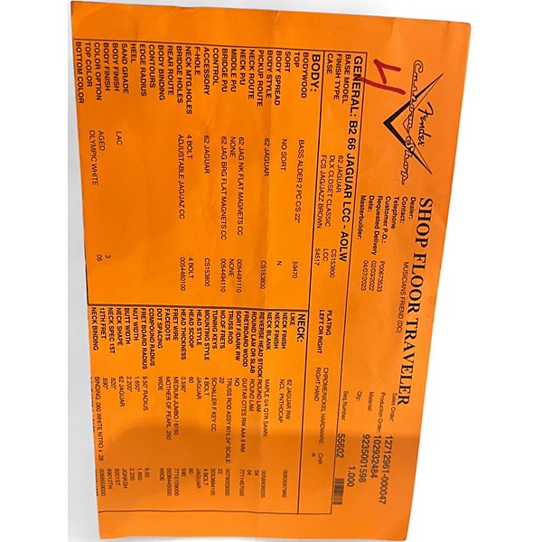 Used 2023 Fender CUSTOM SHOP '66 JAGUAR DELUXE CLOSET CLASSIC Olympic White Solid Body Electric Guitar