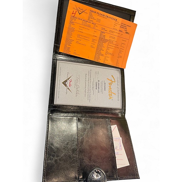 Used 2023 Fender CUSTOM SHOP '66 JAGUAR DELUXE CLOSET CLASSIC Olympic White Solid Body Electric Guitar