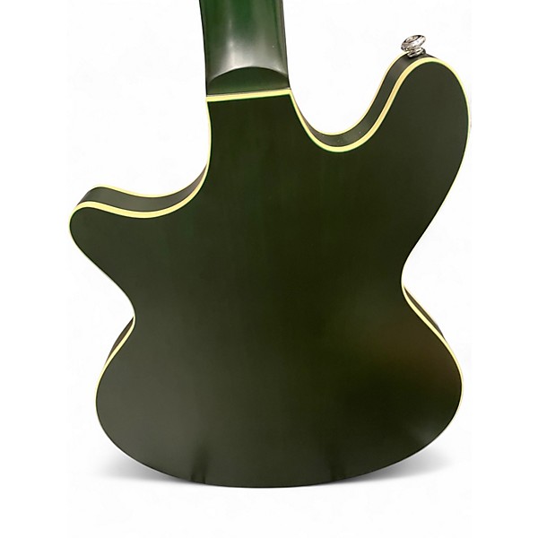 Used Schecter Guitar Research T S/H-1 Worn Emerald Green Hollow Body Electric Guitar