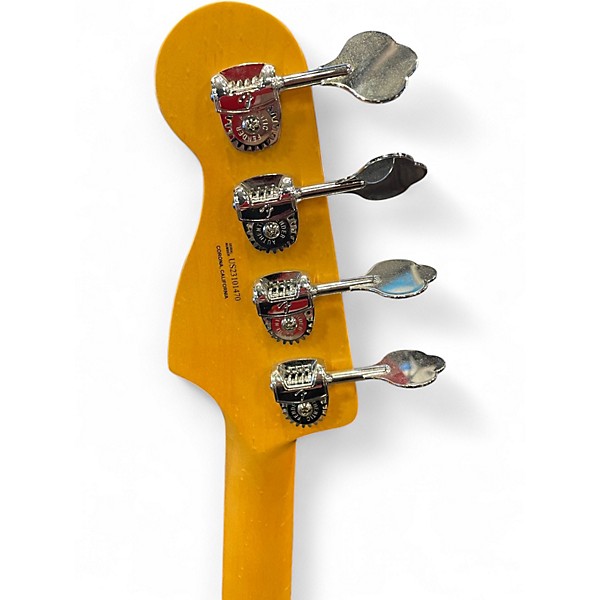 Used Fender American Ultra Precision Bass Olympic Pearl Electric Bass Guitar