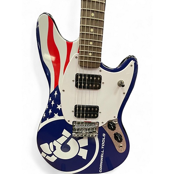 SquierBullet Mustang HHのカスタム Used Squier Bullet Mustang HH Black Solid Body Electric
