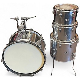 Used Slingerland 4 Piece ROCK OUTFIT Chrome Drum Kit