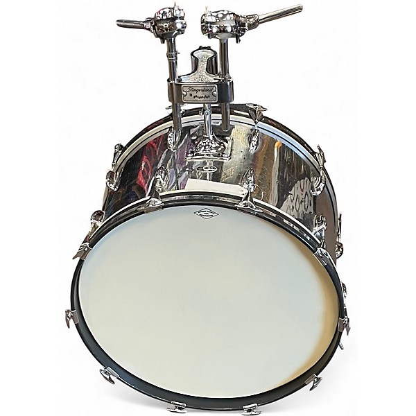 Used Slingerland 4 Piece ROCK OUTFIT Chrome Drum Kit