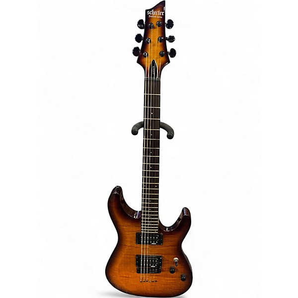Used Schecter Guitar Research c6 eleite 2 Color Sunburst Solid Body Electric Guitar