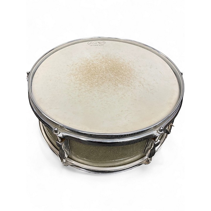 Vintage 1960s Ludwig 14in JAZZ FESTIVAL SNARE Silver Sparkle