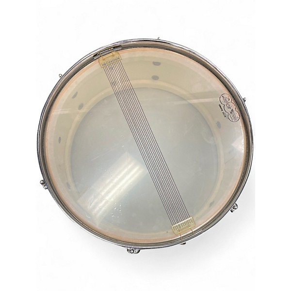 Vintage 1960s Ludwig 14in JAZZ FESTIVAL SNARE Silver Sparkle Drum